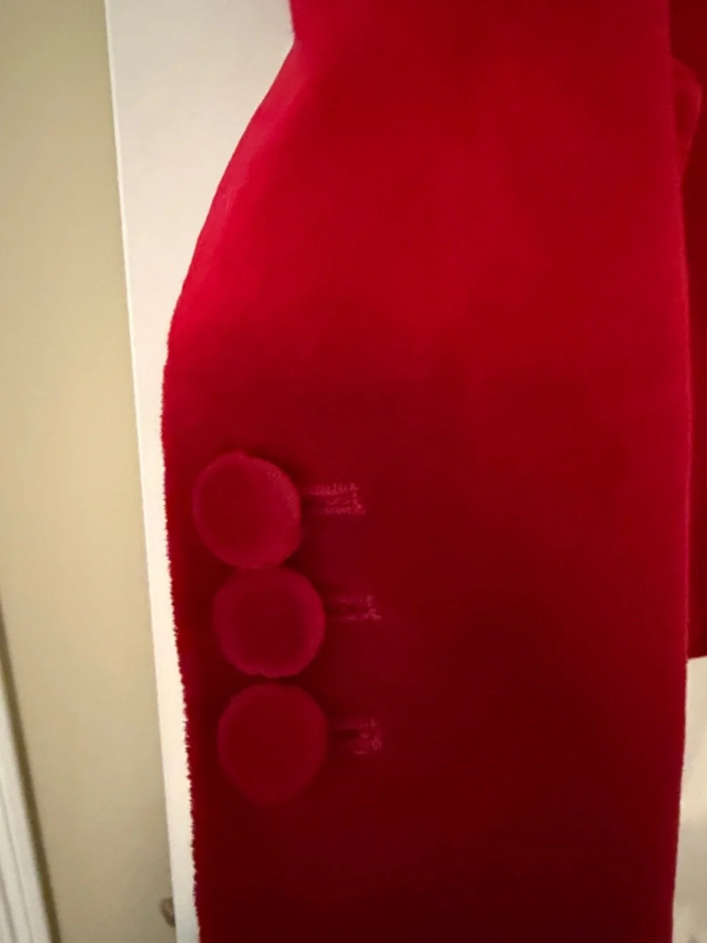 Zara Red Velvet Single-Button Tailored Blazer, NWOT, Sz M - Picture 8 of 8